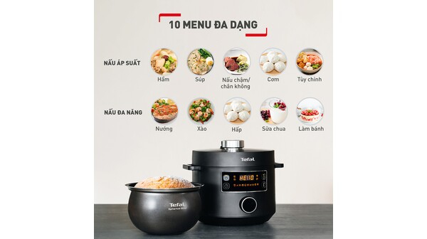 Nồi áp suất điện Tefal 5 lít CY754830