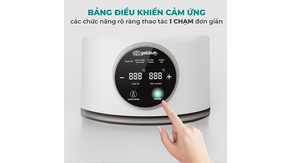 Bình đun nước pha sữa Goldsun GCMK01WH