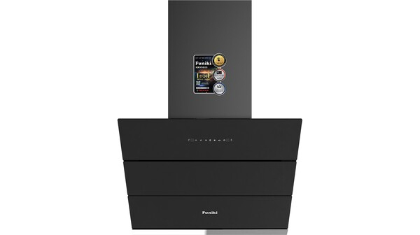 Máy hút mùi áp tường kính vát Funiki HKH9688