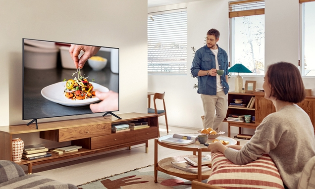 Smart Tivi Samsung Crystal UHD 4K 65 inch UA65AU7000KXXV tổng quan