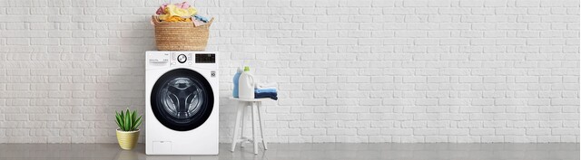 Máy giặt LG Inverter 15 kg F2515STGW mặt chính diện