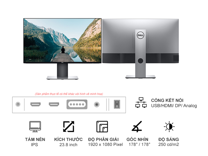 Màn hình máy tính Dell U2419H 23.8 inch Màn hình máy tính Dell U2419H 23.8 inch