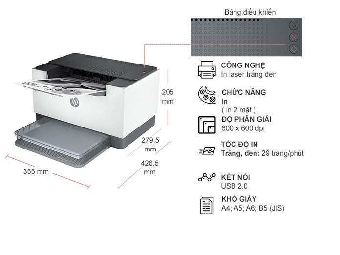 Máy in HP LaserJet M211D 9YF82A