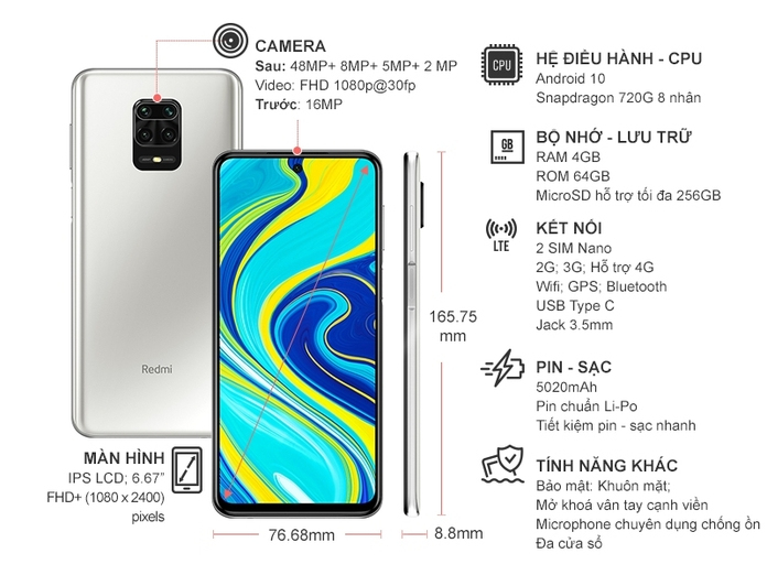 Xiaomi Redmi note 9s 4GB/64GB グローバル版☆新品
