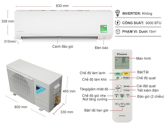 Máy lạnh Daikin 1 HP ATF25UV1V