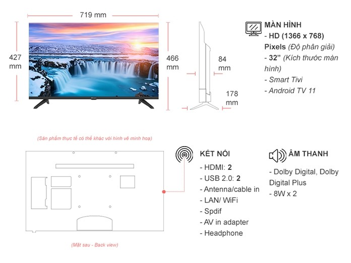 Smart Tivi Casper S Series HD 32 inch 32HGS610