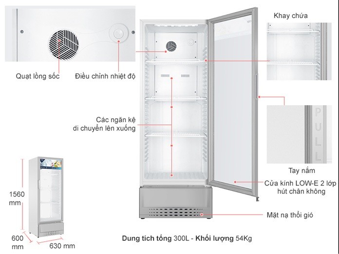 Tủ mát Aqua 300 lít AQS-AF400N