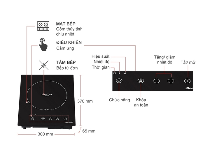 BẾP ĐIỆN TỪ STEBA IK60E