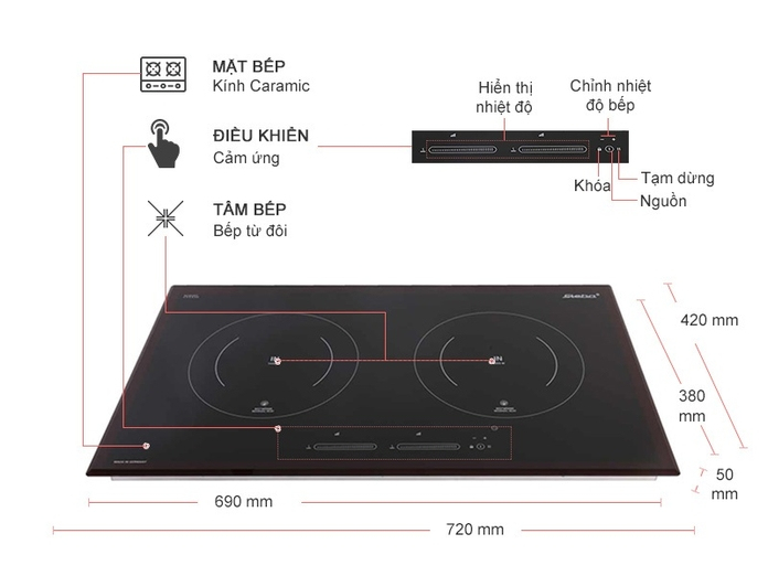 BẾP ĐIỆN TỪ STEBA IK500