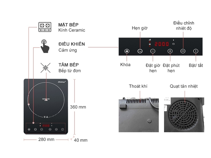 BẾP ĐIỆN TỪ STEBA IK65 SLIM