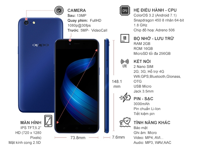 oppo a71k touch price
