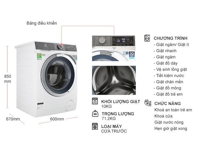 Máy Giặt Electrolux 2023 giá rẻ | Chính hãng, Bảo hành 24 tháng