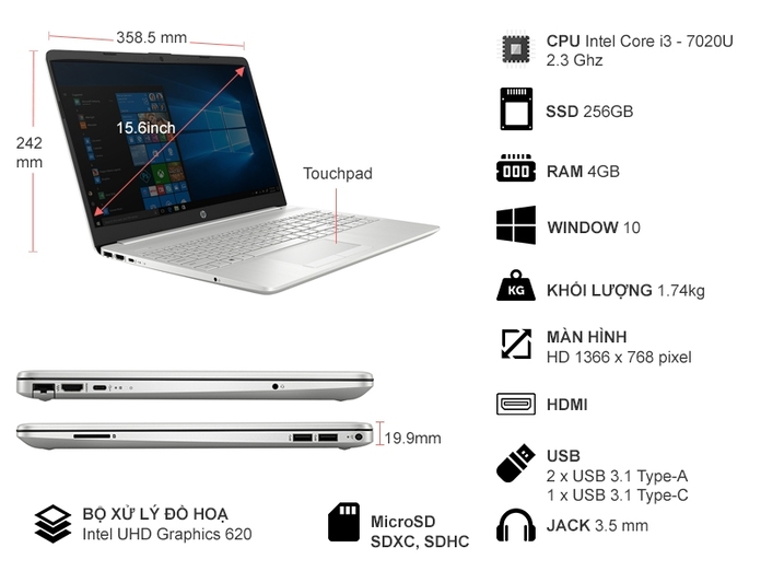 Laptop HP 15S-DU0114TU (8WE69PA)