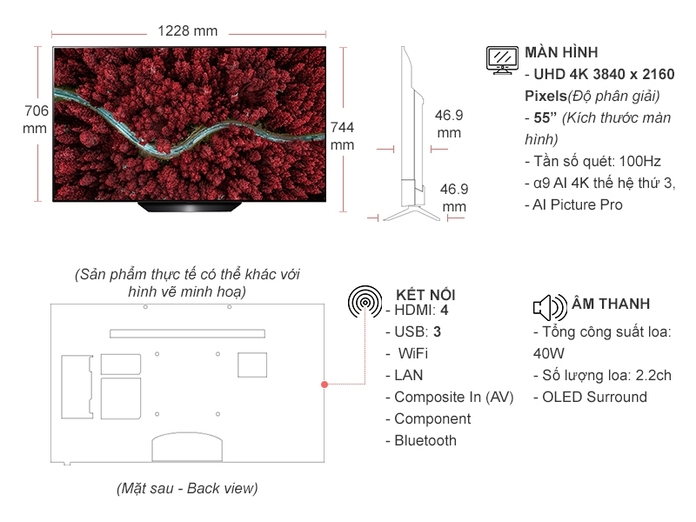 Smart Tivi LG 4K 55 inch OLED55BXPTA Smart Tivi LG 4K 55 inch OLED55BXPTA