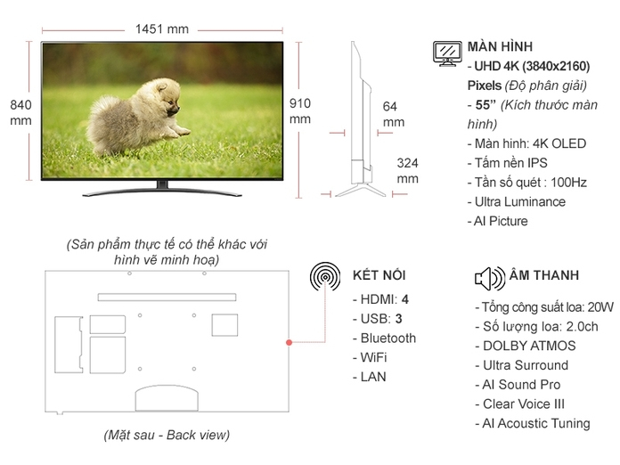 Smart Tivi NanoCell LG 4K 65 inch 65NANO86TNA Smart Tivi NanoCell LG 4K 65 inch 65NANO86TNA