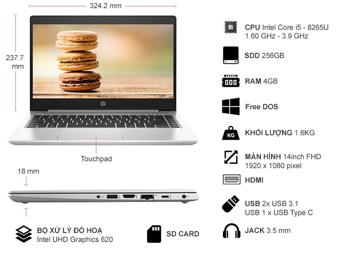 LAPTOP HP PROBOOK 440 G6 (5YM61PA)