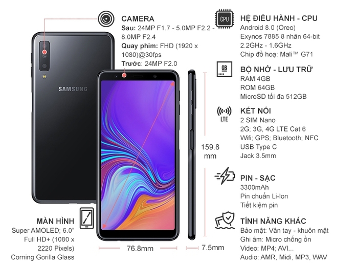 samsung galaxy a7 32gb 2018