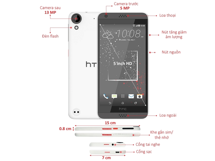 Замена стекла htc desire 630