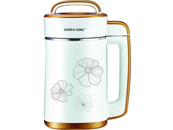 Máy xay đậu nành Korea King KSM 1302GS vỏ bình bằng nhựa cánh nhiệt và chịu nhiệt rất tốt