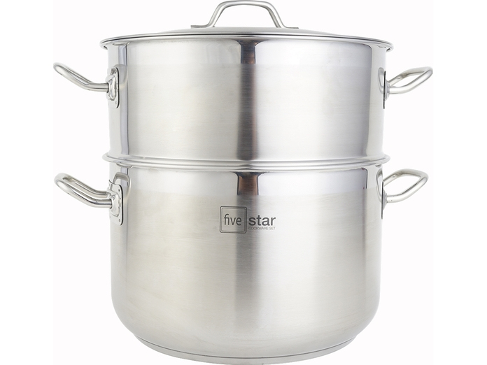 Bộ 2 nồi xửng Fivestar 32cm ST32-3D trắng giá tốt tại Nguyễn Kim Bộ 2 nồi xửng Fivestar 32cm ST32-3D trắng giá tốt tại Nguyễn Kim