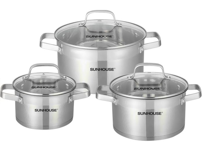Bộ nồi inox 5 đáy Sunhouse SH780 giá ưu đãi tại Nguyễn Kim Bộ nồi inox 5 đáy Sunhouse SH780 giá ưu đãi tại Nguyễn Kim