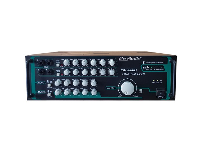 Amply BN Audio PA-2000B mặt chính diện