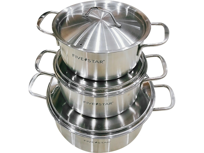 Bộ 3 nồi inox Fivestar FS06S1 Bộ 3 nồi inox Fivestar FS06S1