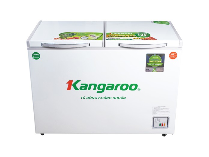 Tủ đông kháng khuẩn Kangaroo 252 Lít KG400NC2 mặt chính diện