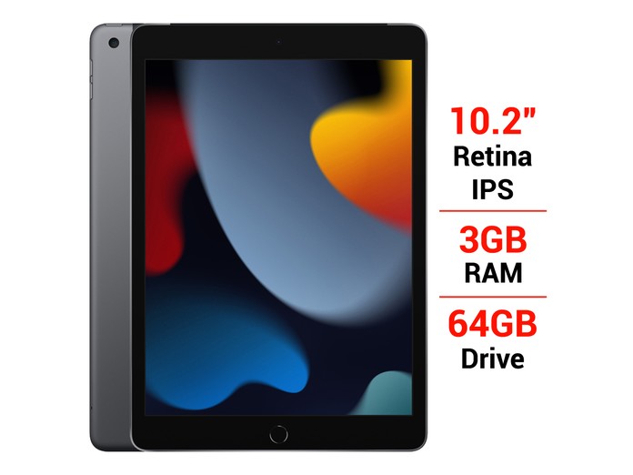 iPad Gen 9 Wifi Cellular 64GB 10.2 inch MK473ZA/A Xám (2021) giá tốt tại Nguyễn Kim