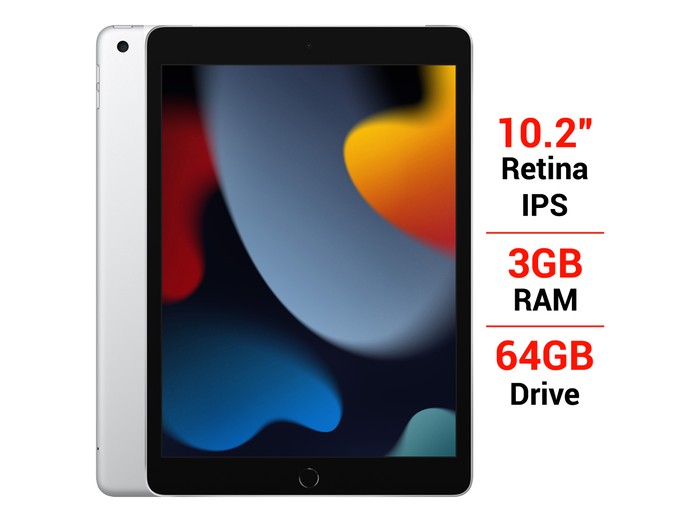 iPad Gen 9 Wifi Cellular 64GB 10.2 inch MK493ZA/A Bạc (2021) giá tốt tại Nguyễn Kim