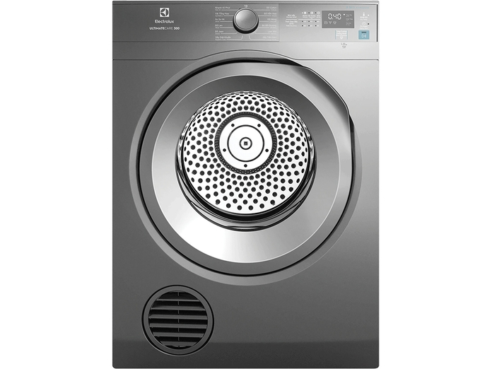 Máy sấy quần áo Electrolux 8.5 kg EDV854N3SB Xám mặt chính diện