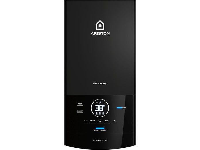 Máy nước nóng Ariston AURES Top 4.5P mặt chính diện
