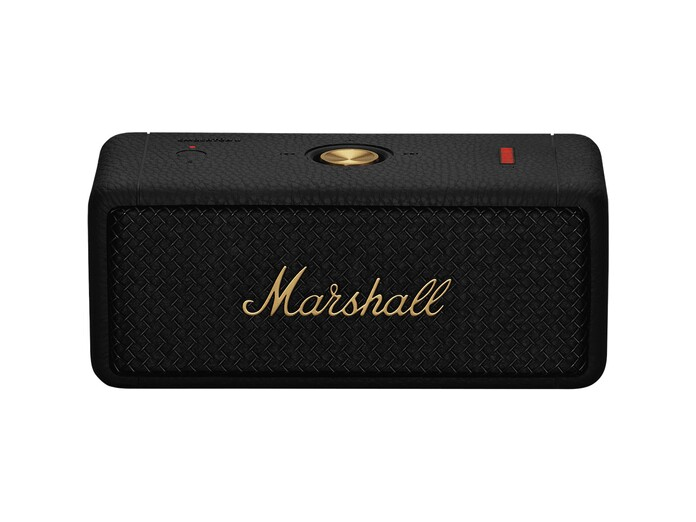 Loa di động Marshall Emberton II Đen Đồng chính diện Loa di động Marshall Emberton II Đen Đồng chính diện