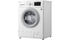 Máy giặt LG Inverter 8 kg FM1208N6W mặt nghiêng trái