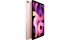 Máy tính bảng iPad Air 10.9 inch Wifi 256GB MYFX2ZA/A Vàng Hồng 2020 mặt nghiêng phải