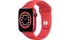 Apple Watch S6 LTE 44mm vỏ nhôm dây cao su Đỏ mặt nghiêng trái