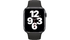 Apple Watch SE GPS 44mm Vỏ nhôm Dây cao su Đen mặt chính diện