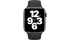 Apple Watch SE LTE 44mm Vỏ nhôm Dây cao su Đen mặt chính diện