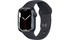 Apple Watch S7 GPS 41mm viền nhôm dây cao su Đen mặt nghiêng phải
