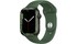 Apple Watch S7 GPS 45mm viền nhôm dây cao su Xanh lá mặt bên nghiêng phải