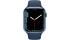 Apple Watch S7 LTE 45mm viền nhôm dây cao su Xanh dương mặt chính diện